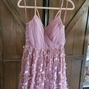 Trixxi Lavender Layered Kids Dress